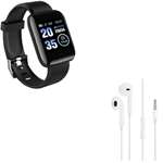 ID116 Smartwatch and Wired Headset